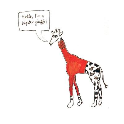 Hipster Giraffe